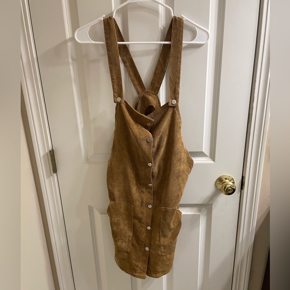 Favlux Corduroy Overall Dress
